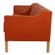 Børge Mogensen 2213 3.seater sofa in patinated cognac leather