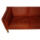 Børge Mogensen 2213 3.seater sofa in patinated cognac leather
