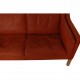 Børge Mogensen 2213 3.seater sofa in patinated cognac leather