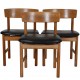 Set of three Børge Mogensen Folke chairs