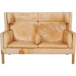 Børge Mogensen 2-personers Kupe sofa i natur læder