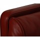 Børge Mogensen 2.seater kupe sofa in red leather