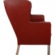 Børge Mogensen 2.seater kupe sofa in red leather