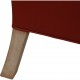 Børge Mogensen 2.seater kupe sofa in red leather