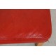 Børge Mogensen Øreklapstol i patineret rødt læder med skammel (2)
