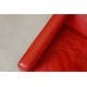 Børge Mogensen Øreklapstol i patineret rødt læder med skammel (2)