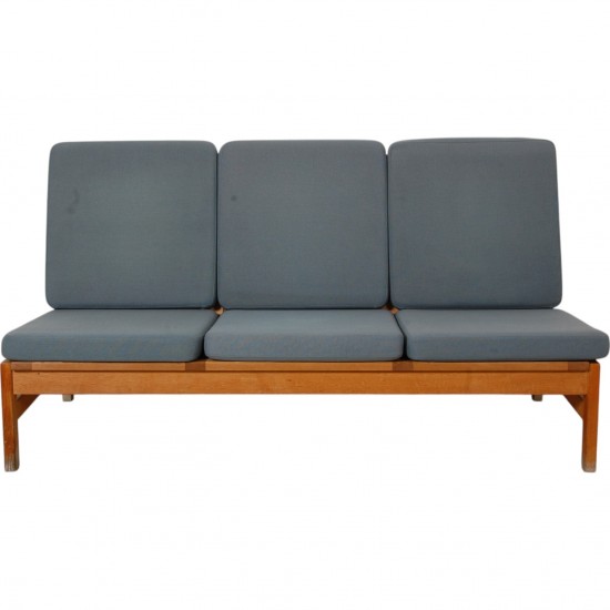 Børge Mogensen 3.seater 2219 sofa with blue cushions