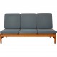 Børge Mogensen 3.seater 2219 sofa with blue cushions