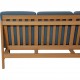 Børge Mogensen 3.seater 2219 sofa with blue cushions