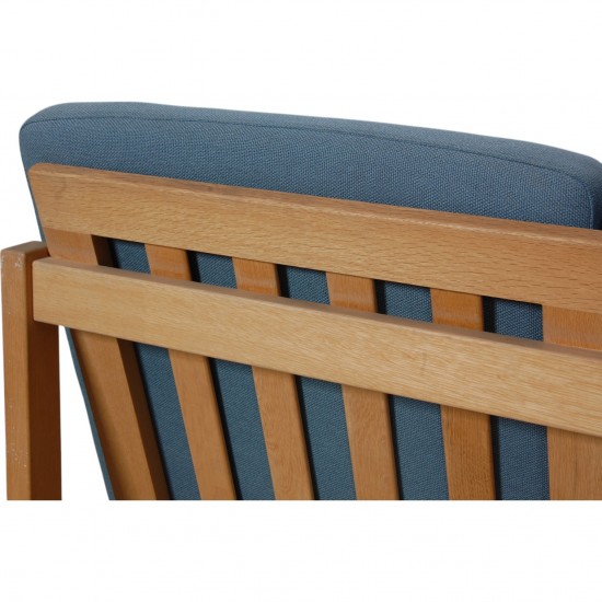 Børge Mogensen 3.seater 2219 sofa with blue cushions