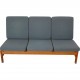 Børge Mogensen 3.seater 2219 sofa with blue cushions