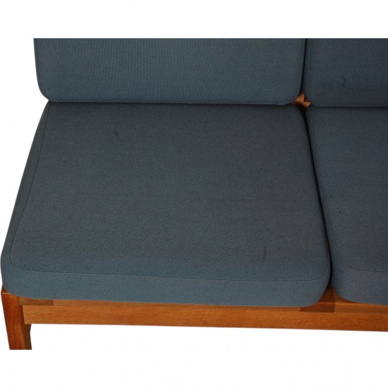 Børge Mogensen 3.seater 2219 sofa with blue cushions