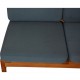 Børge Mogensen 3.seater 2219 sofa with blue cushions