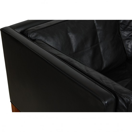 Børge Mogensen 2-personers 2442 sofa i sort læder