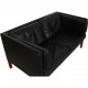 Børge Mogensen 2-personers 2442 sofa i sort læder
