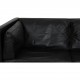 Børge Mogensen 2-personers 2442 sofa i sort læder