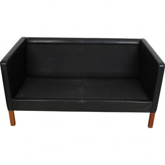 Børge Mogensen 2-personers 2442 sofa i sort læder