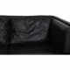 Børge Mogensen 2-personers 2442 sofa i sort læder