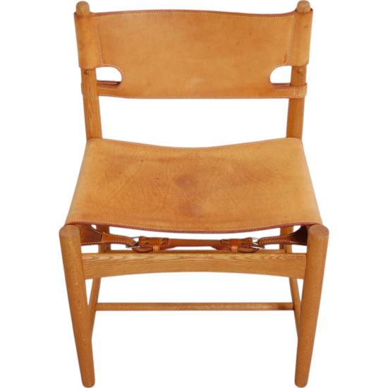 Set of four Børge Mogensen Spanish dinning chairs