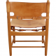 Set of four Børge Mogensen Spanish dinning chairs