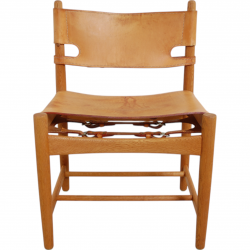 Set of four Børge Mogensen Spanish dinning chairs