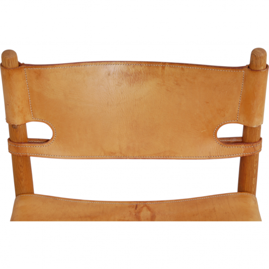 Set of four Børge Mogensen Spanish dinning chairs