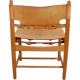 Set of four Børge Mogensen Spanish dinning chairs