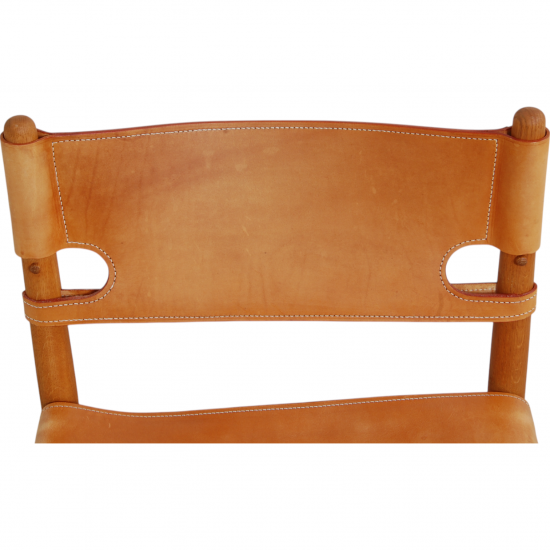 Set of four Børge Mogensen Spanish dinning chairs