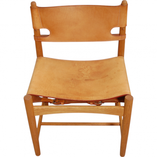 Set of four Børge Mogensen Spanish dinning chairs