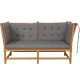 Børge Mogensen Spokeback sofa with grey cushions