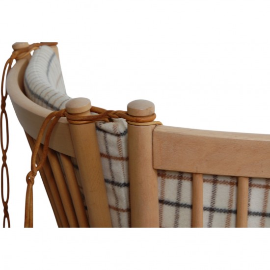 Børge Mogensen Spoke-back sofa in Hestedækken fabric