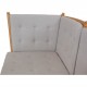 Børge Mogensen spoke-back sofa in oak and grey Hallingdal