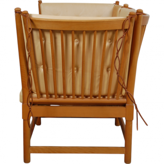 Børge Mogensen Spoke-back sofa in natural leather