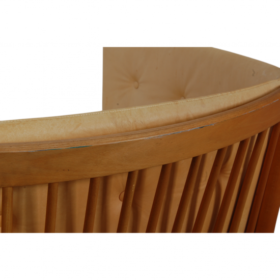 Børge Mogensen Spoke-back sofa in natural leather
