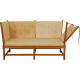 Børge Mogensen Spoke-back sofa in natural leather