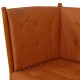 Børge Mogensen 2.seater Spoke-back sofa in cognac leather