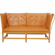 Børge Mogensen Spoke-back sofa in cognac anilin leather