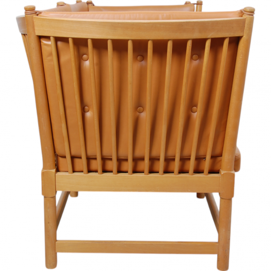 Børge Mogensen Spoke-back sofa in cognac anilin leather