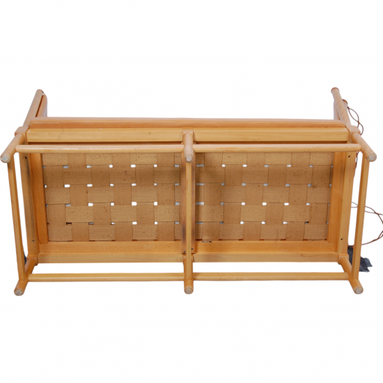 Børge Mogensen Spoke-back sofa in cognac anilin leather