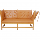 Børge Mogensen Spoke-back sofa in cognac anilin leather