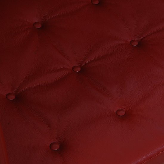 Børge Mogensen Spoke-back sofa in red leather