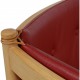 Børge Mogensen Spoke-back sofa in red leather