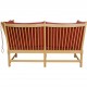 Børge Mogensen Spoke-back sofa in red leather