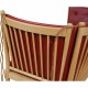 Børge Mogensen Spoke-back sofa in red leather