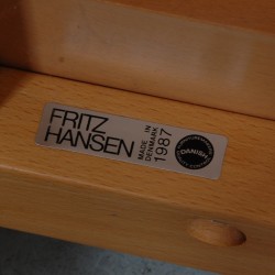 Børge Mogensen tremmesofa i rødt læder