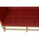 Børge Mogensen Spoke-back sofa in red leather