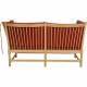 Børge Mogensen Spoke-back sofa in red leather