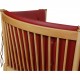 Børge Mogensen Spoke-back sofa in red leather