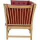 Børge Mogensen Spoke-back sofa in red leather