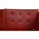 Børge Mogensen Spoke-back sofa in red leather